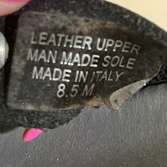 Christina Francini leather wedge sandals brown size 8.5 made in Italy - Picture 8 of 8